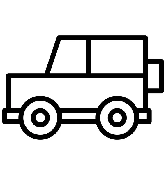 Automobile Vector Icon Which Can Easily Modified Edit Any Color — Stock Vector