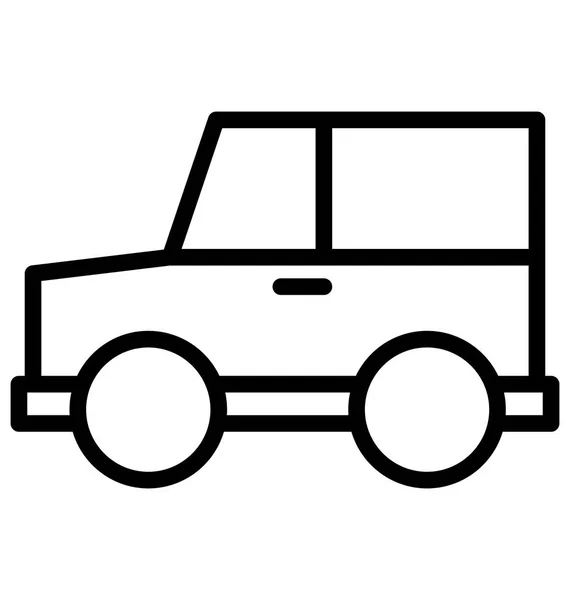 Jeep Vector Icon Könnyen Módosítható Vagy Szerkeszteni Bármilyen Színben — Stock Vector