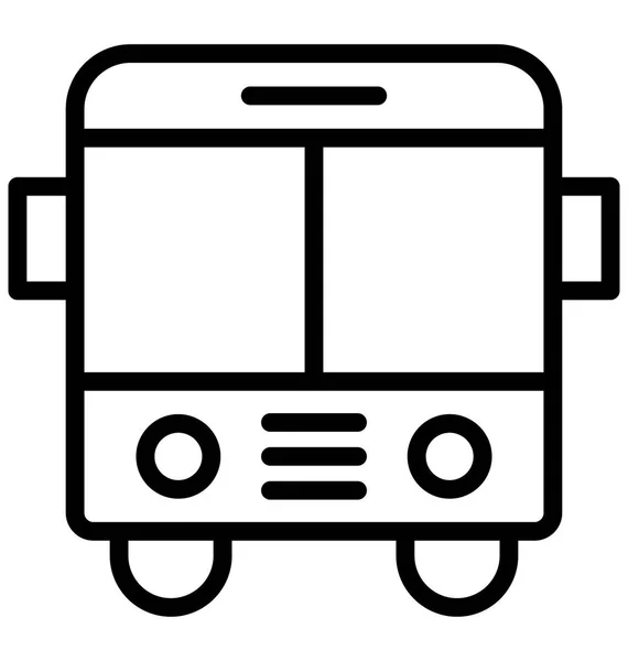 Icono Vector Bus Que Puede Modificar Editar Fácilmente Cualquier Color — Vector de stock