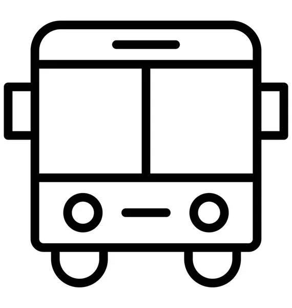 Icono Vector Bus Que Puede Modificar Editar Fácilmente Cualquier Color — Vector de stock