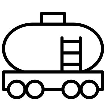 Kolayca değiştirilebilir veya herhangi bir renkte düzenleme yakıt tankı vektör simgesi