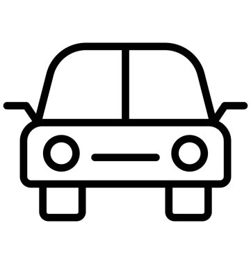 Kolayca değiştirilebilir veya herhangi bir renkte düzenlemek otomatik vektör simgesi