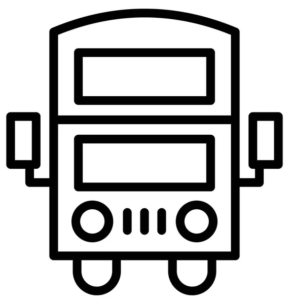 Bus Vector Icon Die Moeiteloos Kan Worden Gewijzigd Bewerken Elke — Stockvector