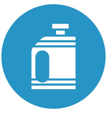 Kolayca değiştirilebilir veya herhangi bir renkte düzenleme yakıt galon vektör simgesi