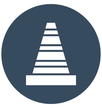 Kolayca değiştirilebilir veya herhangi bir renkte düzenleme koni vektör simgesi