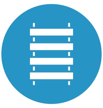 Kolayca değiştirilebilir veya herhangi bir renkte düzenleme çit vektör simgesi