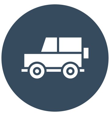 Kolayca değiştirilebilir veya herhangi bir renkte düzenleme otomobil vektör simgesi