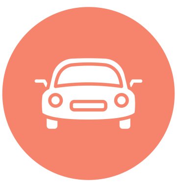 Kolayca değiştirilebilir veya herhangi bir renkte düzenleme lokomotif vektör simgesi