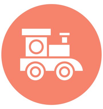 Kolayca değiştirilebilir veya herhangi bir renkte düzenleme kömür motoru vektör simgesi