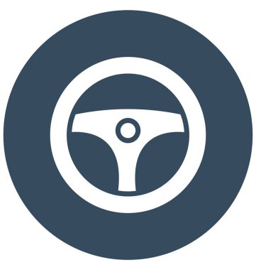 Kolayca değiştirilebilir veya herhangi bir renkte düzenleme otomotiv vektör simgesi