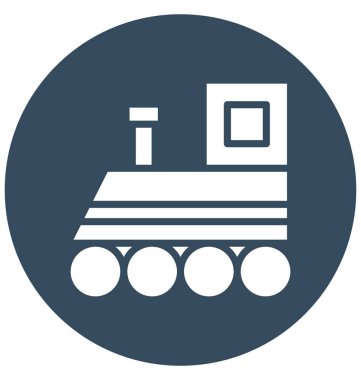 Kolayca değiştirilebilir veya herhangi bir renkte düzenleme kömür motoru vektör simgesi