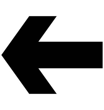 Kolayca değiştirilebilir veya herhangi bir renkte düzenleme ok vektör simgesi