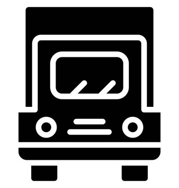 Kolayca değiştirilebilir veya herhangi bir renkte düzenleme konvoy vektör simgesi