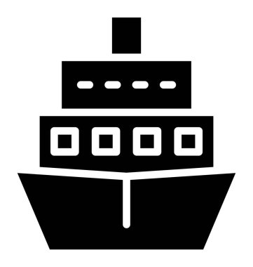  Kolayca değiştirilebilir veya herhangi bir renkte düzenleme tekne vektör simgesi