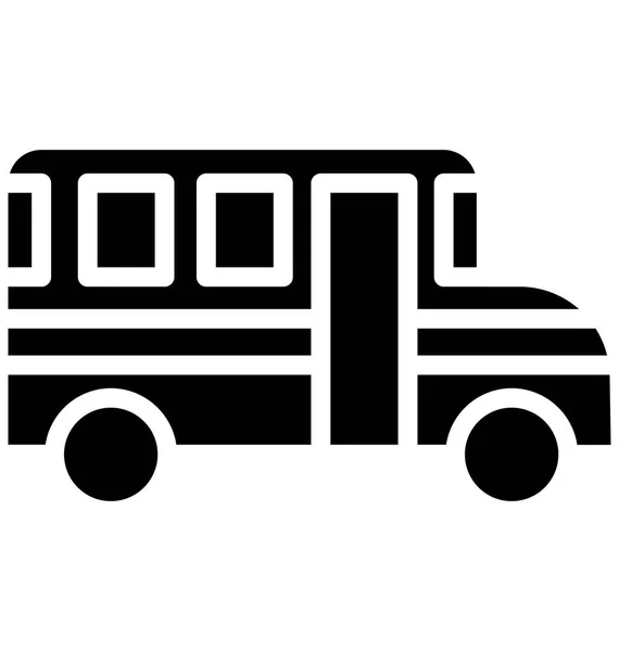 Icono Del Vector Autobus Que Puede Modificar Editar Fácilmente Cualquier — Vector de stock