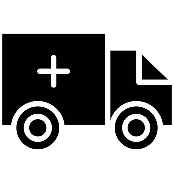 Icono Del Vector Ambulancia Que Puede Modificar Editar Fácilmente Cualquier — Vector de stock