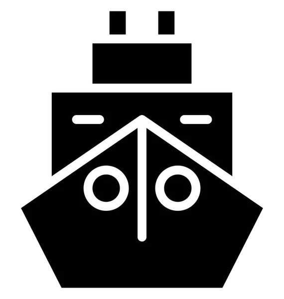 Boat Vector Icon Which Can Easily Modified Edit Any Color — Stock Vector