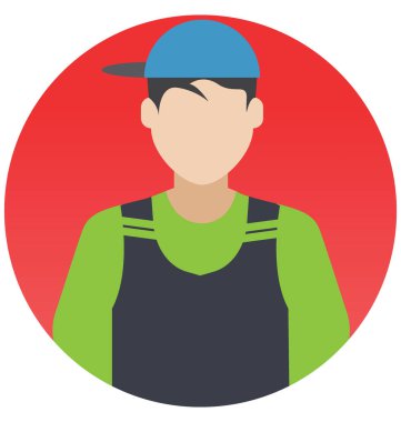 Genç kolayca değiştirebilirsiniz çocuk vektör çizim simgesini veya Düzenle