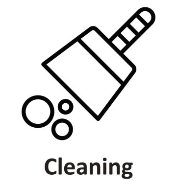 Kolayca düzenlemek veya değiştirmek izole vektör simgesi Temizleme