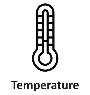 Termometre izole vektör simgesi hangi kolayca düzenlemek veya değiştirmek