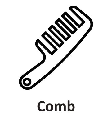 Tarak izole vektör simgesi hangi kolayca düzenlemek veya değiştirmek