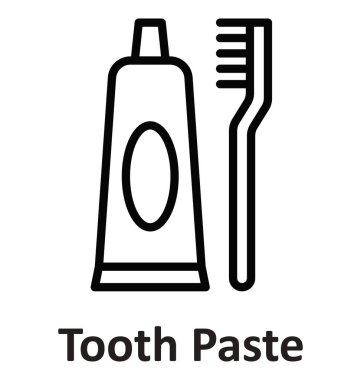 Diş bakımı izole edilmiş vektör simgesi kolayca değiştirilebilir ya da düzenlenebilir