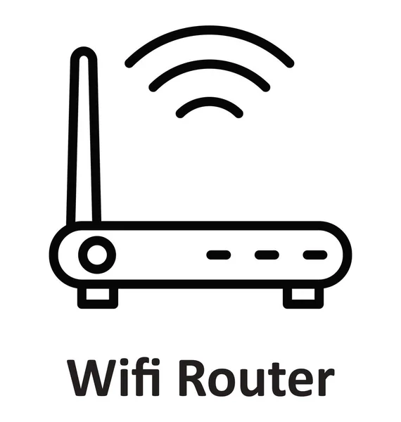 Wifi Modem Απομονωμένες Διάνυσμα Εικονίδιο Που Μπορεί Εύκολα Τροποποιήσετε Επεξεργαστείτε — Διανυσματικό Αρχείο