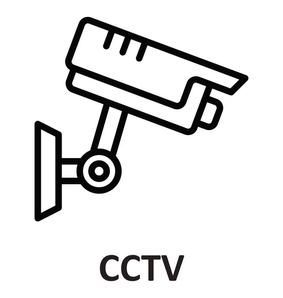 Icône Vectorielle Isolée Caméra Sécurité Qui Peut Facilement Modifier Modifier — Image vectorielle