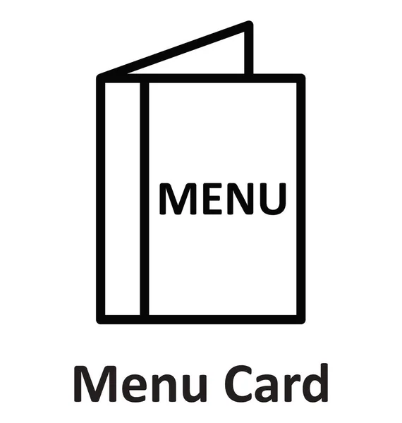 Menu Icône Vectorielle Isolée Qui Peut Facilement Modifier Modifier — Image vectorielle