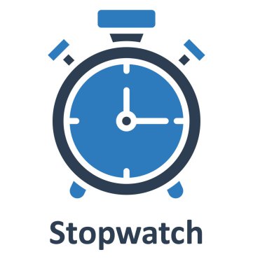 Alarm saati izole edilmiş vektör simgesi kolayca değiştirilebilir veya düzenlenebilir