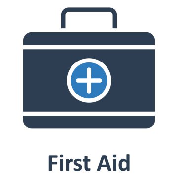 İlk yardım izole vektör simgesi hangi kolayca düzenlemek veya değiştirmek