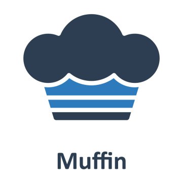 Cupcake izole vektör simgesi hangi kolayca düzenlemek veya değiştirmek