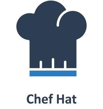 Chef şapka izole vektör kolayca düzenlemek veya değiştirmek simgesi