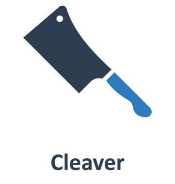 Cleaver izole vektör simgesi hangi kolayca düzenlemek veya değiştirmek