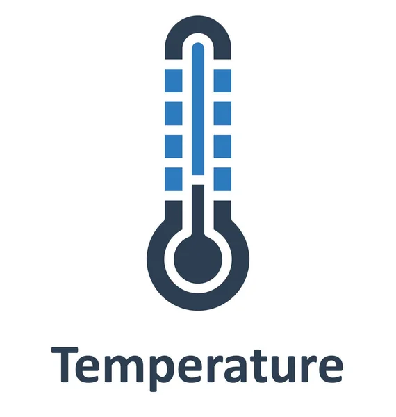 Thermometer Isolated Vector Icon Which Can Easily Modify Edit — Stock Vector