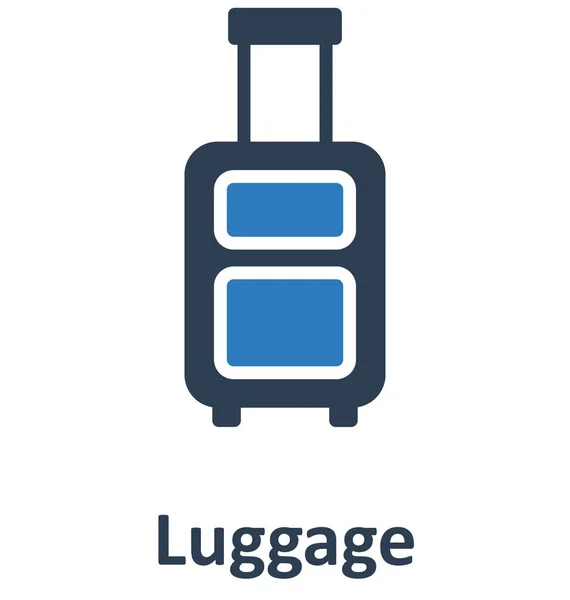 行李隔离矢量图标 可以轻松修改或编辑 — 图库矢量图片