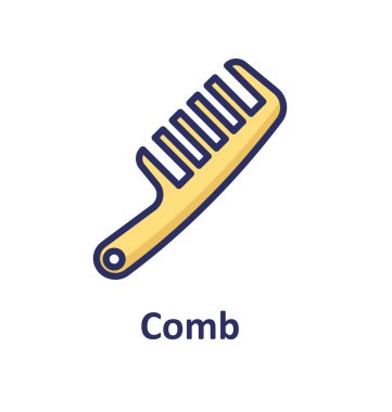 Tarak izole vektör simgesi hangi kolayca düzenlemek veya değiştirmek