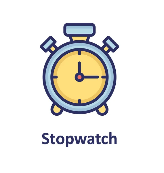 Alarm Clock Isolated Vector Icon Which Can Easily Modify Edit — Stock Vector