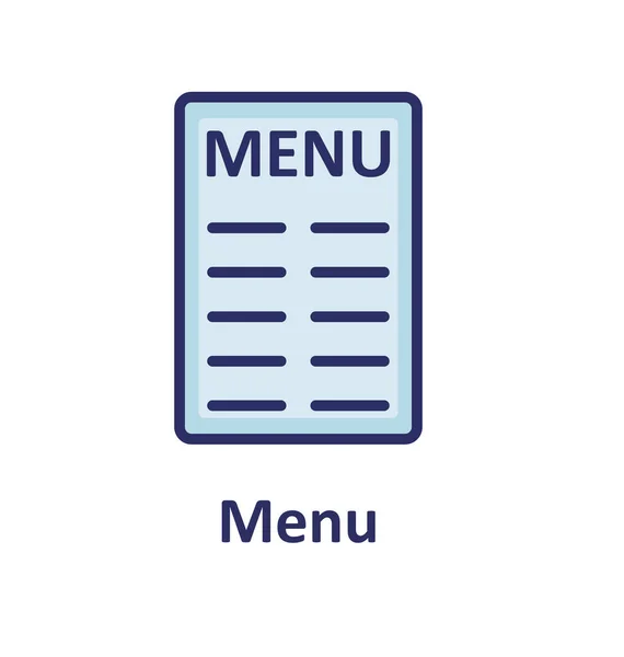 Menu Icône Vectorielle Isolée Qui Peut Facilement Modifier Modifier — Image vectorielle