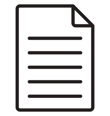 Kolayca düzenlemek veya değiştirmek sözleşme izole vektör simge