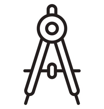 Kolayca düzenlemek veya değiştirmek pusula izole vektör simgesi