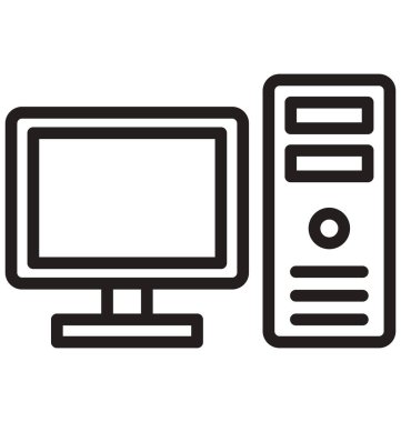 Kolayca düzenlemek veya değiştirmek bilgisayar izole vektör simge