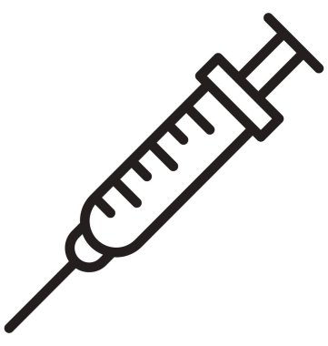 Kolayca düzenlemek veya değiştirmek enjeksiyon izole vektör simge