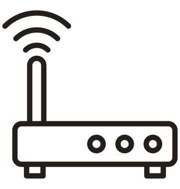 Kolayca düzenlemek veya değiştirmek Internet izole vektör simge