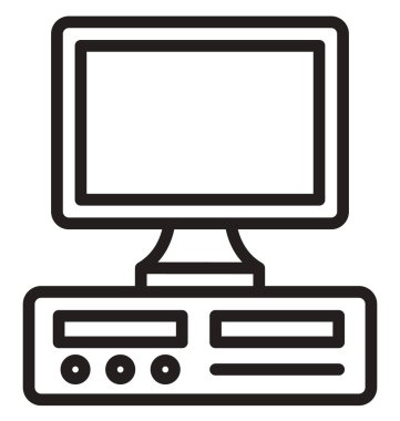 Kolayca düzenlemek veya değiştirmek bilgisayar izole vektör simge