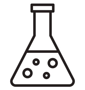 Kolayca düzenlemek veya değiştirmek konik şişesi izole vektör simge