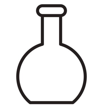 Kolayca düzenlemek veya değiştirmek konik şişesi izole vektör simge