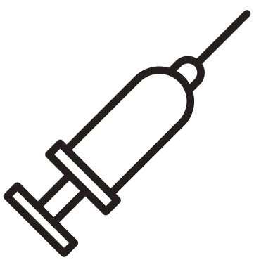 Kolayca düzenlemek veya değiştirmek enjeksiyon izole vektör simge