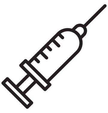 Kolayca düzenlemek veya değiştirmek enjeksiyon izole vektör simge