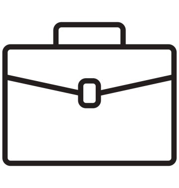 Kolayca düzenlemek veya değiştirmek portföy izole vektör simge